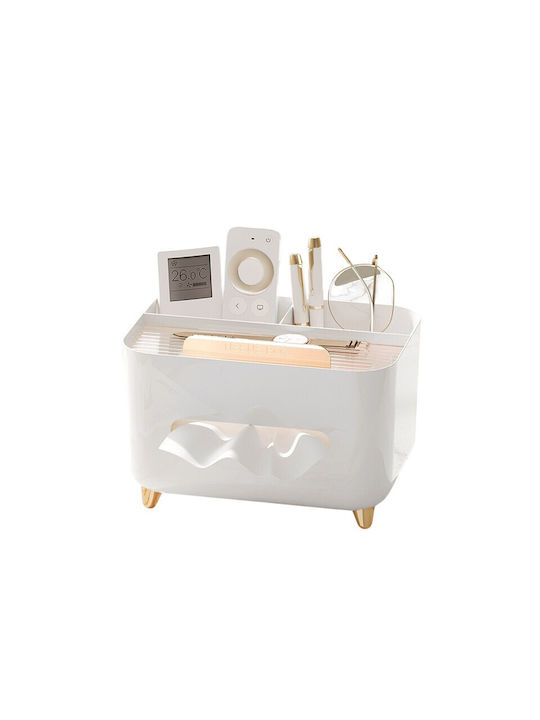 Alista Home Χαρτοπετσετοθήκη Λευκή 21x15x13cm 132389