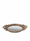Artekko Decorative Polyresin Tray with Mirror 36.5x3.3x24.8cm