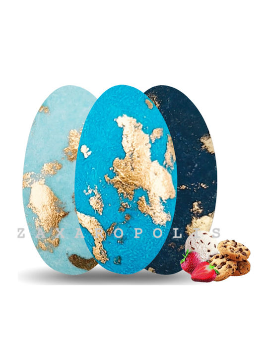 Zaxaropolis Jordan Almonds Choco Splash in Standard Shape with Chocolate Flavour Blue 1000gr