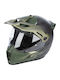 Klim Krios Pro Echo Matte Black - Rifle Green - Oil Green Κράνος Μηχανής On-Off DOT / ECE 22.05 με Pinlock
