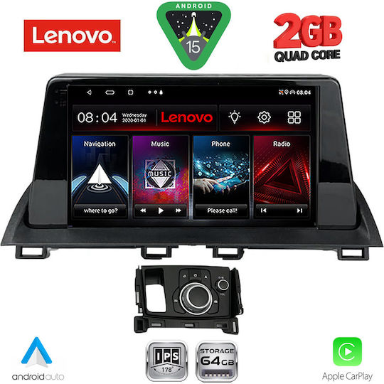 Lenovo Car Audio System for Mazda CX-4 2014 with Touch Screen 9" Bluetooth USB Wi-Fi GPS Apple CarPlay Android Auto Lenovo LVD 2386 CPA