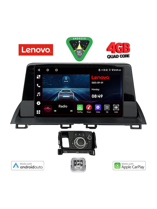 Lenovo Car Audio System for Mazda CX-4 2014 with Touch Screen 9" Bluetooth USB Wi-Fi GPS Apple CarPlay Android Auto