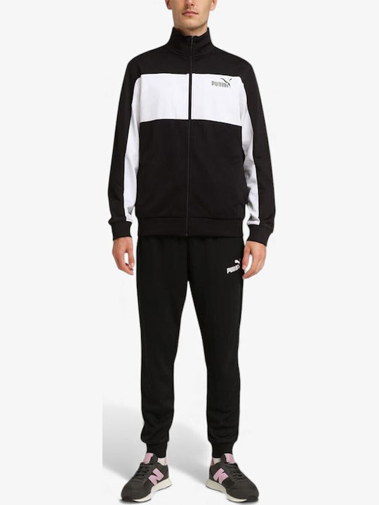 PUMA Poly Σετ Φόρμας Με ζακέτα Black/white