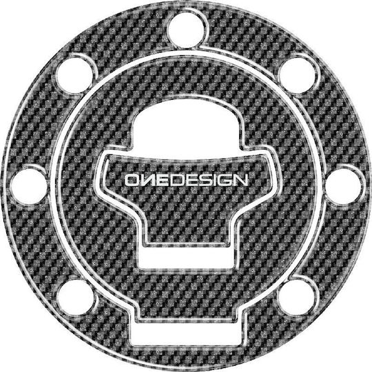 Fuel Tank Cap Cover One Design Suzuki DL 1000 V-strom 08 Carbon Look