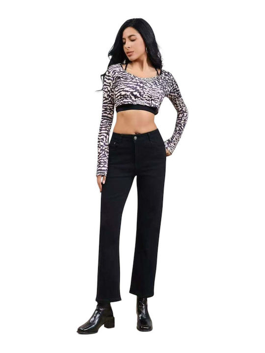 Women's Jean Pants in Loose Fit Black