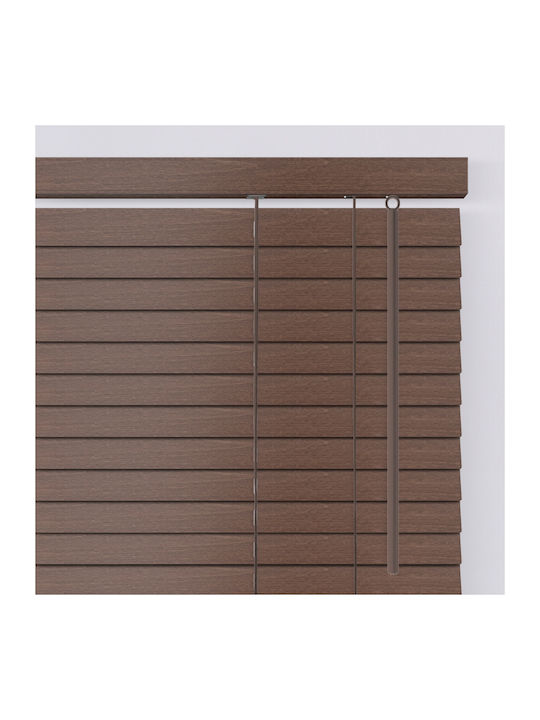 Elite Blinds 815215 Jalousie Schattierung Hölzernes in Brauner Farbe P100xH200cm