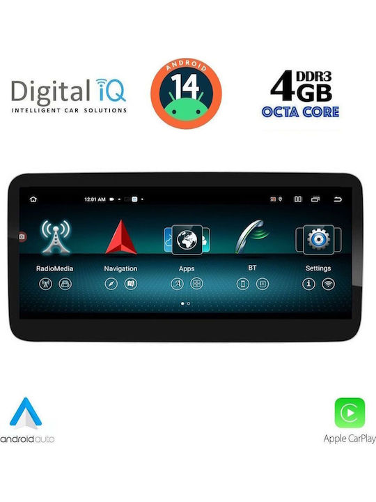 Digital IQ Auto-Audiosystem 2016-2018 Bluetooth USB Eingebautes Wi-Fi GPS Apple CarPlay Android Auto mit Touchscreen 10.25 Zoll