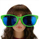 Carnival Glasses Green for Halloween made of Plastic