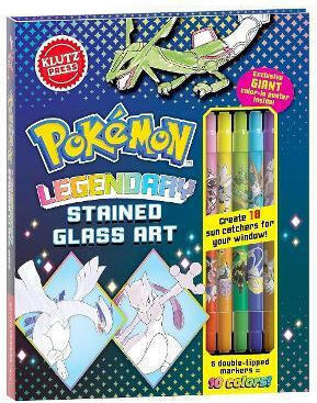 Legendary Pokemon Stained Glass Art - Scholastic Us - Book