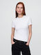 Γυναικείο Crop Top Βαμβακερό Fresh White