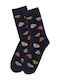 Fms Women's Cotton Socks Heart Designs Love Messages Multicolour
