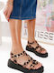 Cow Print Flatforms With Toka Texture
