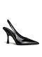 Pumps mit Riemen Schwarz