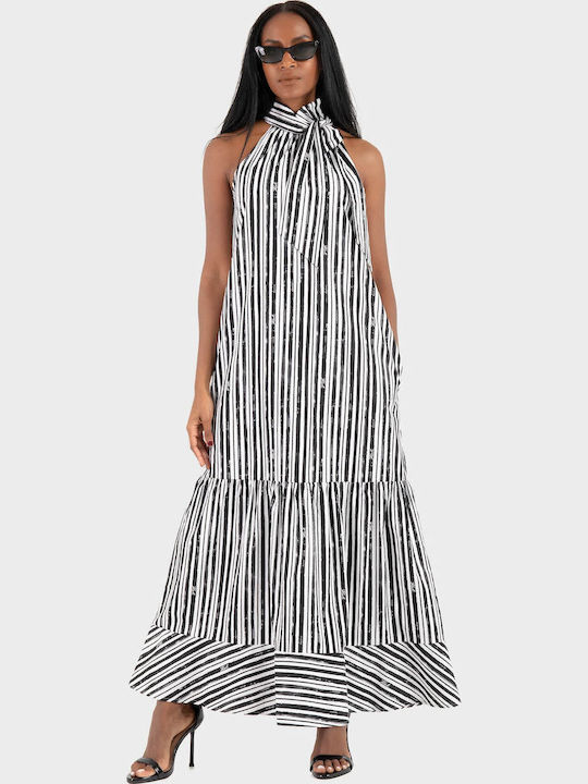 Karl Lagerfeld Maxi Dress for Wedding - Christening Striped B2W13029-2NE |  Skroutz.mt
