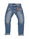 Herren Jeanshosen Elastisches Slim Fit Blau