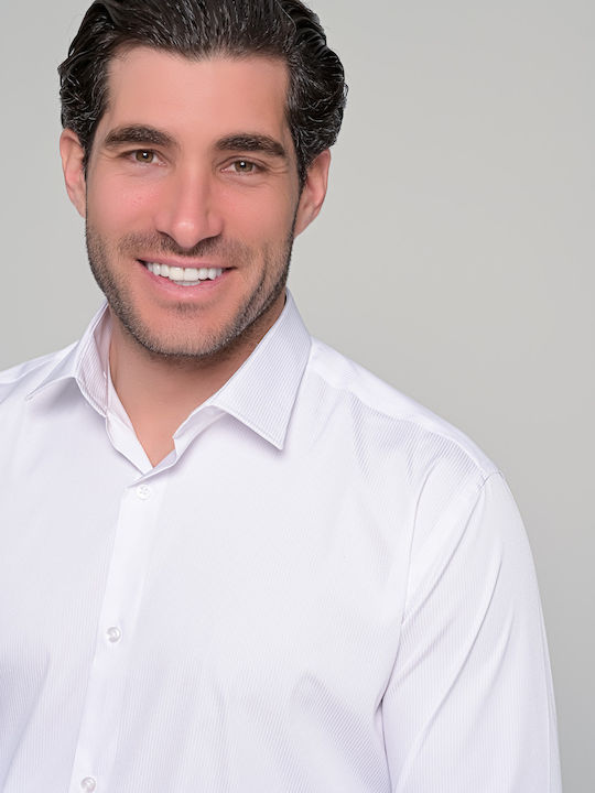 Ben Tailor Long Sleeve Shirt in Regular Fit White