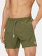 Men's Swimwear Shorts Olive Striped