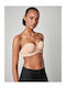 Nude Strapless Bra with Light Padding and Underwire