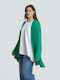 Long Women's Cardigan In Green Colour 0039.4519.NETTO-green