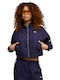 Kurze Damen Sportliche Strickjacke Deep Plum