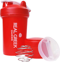 Real Greek Dairies Protein Shaker 500ml Plastic Red Real Greek Dairies Protein Shaker 500ml Plastic Red