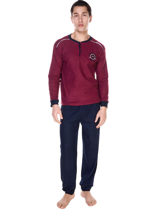 Comfort Winter Men's Pyjama Burgundy