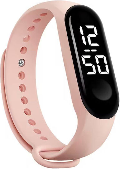 Smartwatch Led Silicone Band Pink