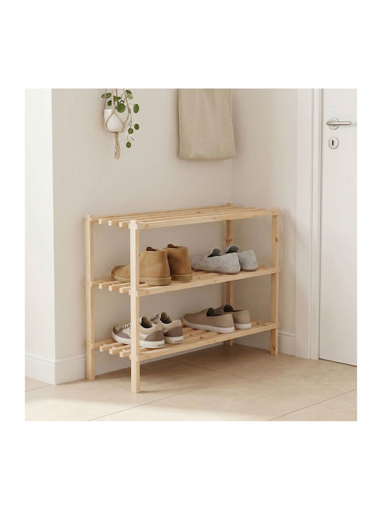 Παπουτσοθήκη από Μασίφ Ξύλο Steper 64x26x48.5cm