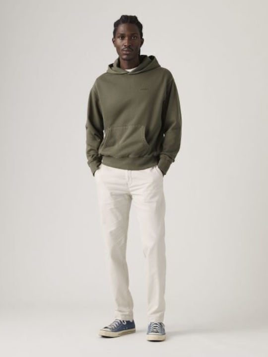 Παντελόνι Chino σε Tapered Γραμμή Λευκό