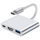 USB-C Докинг Станция с HDMI 4K Сива (ED044)