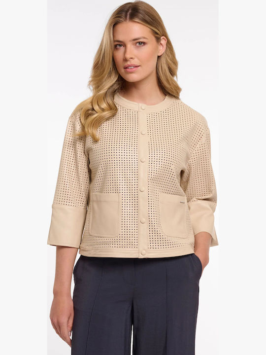 Short Women's Jacket for Spring/Autumn Oat