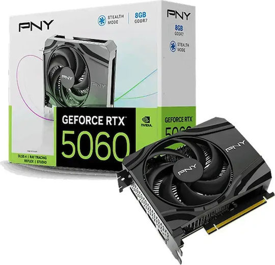 PNY GeForce RTX 5060 8GB GDDR7 Single Fan Κάρτα Γραφικών