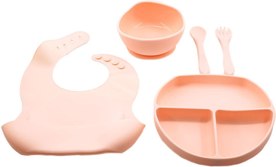 Alista Home Set De Masă Din Silicon Roz 5 Piese