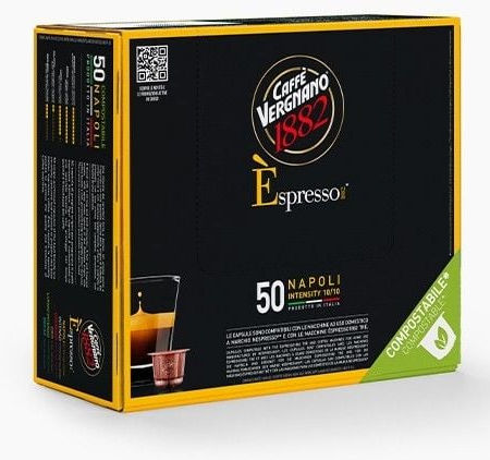 Caffe Vergnano 1882 Κάψουλες Σοκολάτα Napoli Συμβατές με Μηχανή Nespresso 50caps