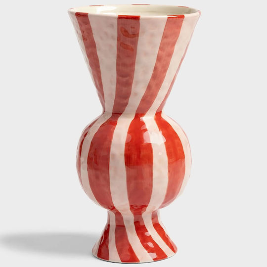 &Klevering Vază Ceramică Roșie Y29.5cm