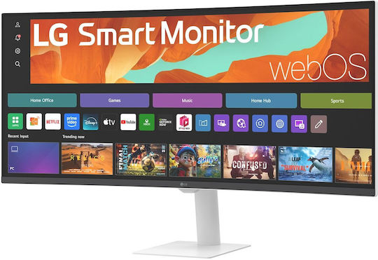 LG 34U601SA-W Ultrawide VA HDR Curved Smart Monitor 34" QHD 3440x1440 με Χρόνο Απόκρισης 5ms GTG