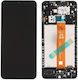 Samsung Screen with Touch Mechanism and Frame for Samsung A12 Black