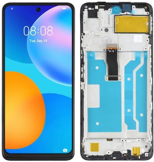 Οθόνη με Μηχανισμό Αφής και Πλαίσιο για Huawei P Smart (2021) (Μαύρο)