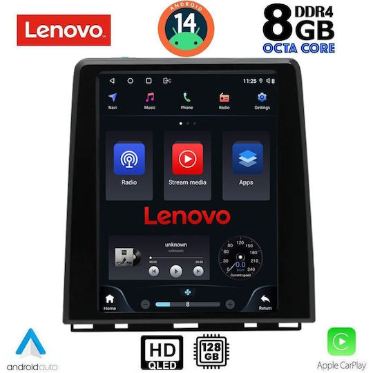 Lenovo Ηχοσύστημα Αυτοκινήτου για Renault Clio / Captur 2019 (Bluetooth/USB/WiFi/GPS/Apple-Carplay/Android-Auto) με Οθόνη Αφής 5.1"