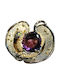 Künstlerischer Katzenanhänger Silber Natürlicher Amethyst Diopsid Saphire Songea