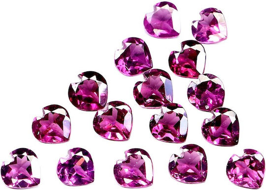 Rhodolite Granat Natürliche Steine 16 Stück Herzschliff 4.18ct