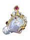 925 Beautiful Elegant Pendant Natural Myanmar Ruby Pearl
