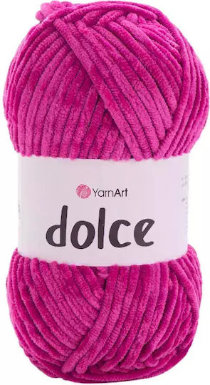 Strickgarn Samt Farbe Col 794 Fuchsia Gewicht 100gr Material 100% Micro Polyester