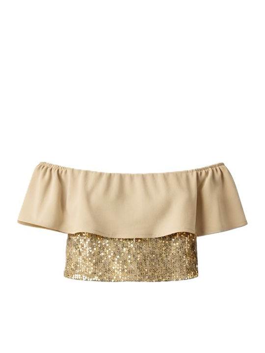 Mavie Crop Top Beiges