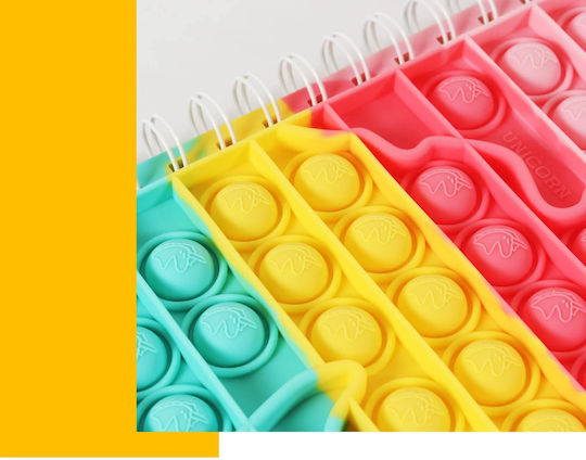 Fidget Toy Pop It Spiral Notizbuch A5 25 Blätter