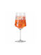 Ritzenhoff Sommerrausch #25 Cocktail/Drinking White Wine Water Glass Crystal Orange Colour 544ml