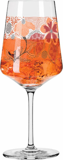 Ritzenhoff Sommerrausch #25 Cocktail/Drinking White Wine Water Glass Crystal Orange Colour 544ml
