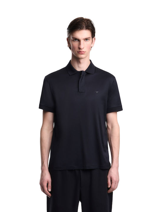 Polo Bluza Tricou Cu Mâneci Scurte Albastru Marin