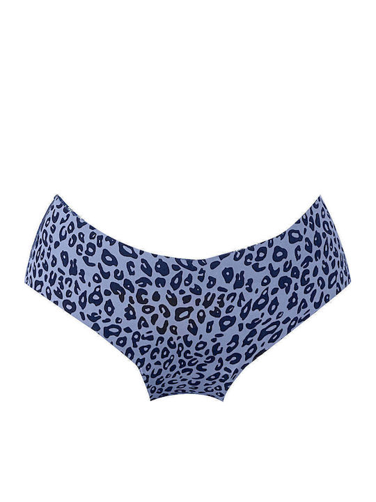 Damen-Slip Nahtlos Blau 8278 Blau L