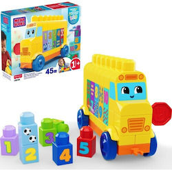 Mega Bloks Образователен Ученически с Числа за 1.5+ Години 45 Бройки